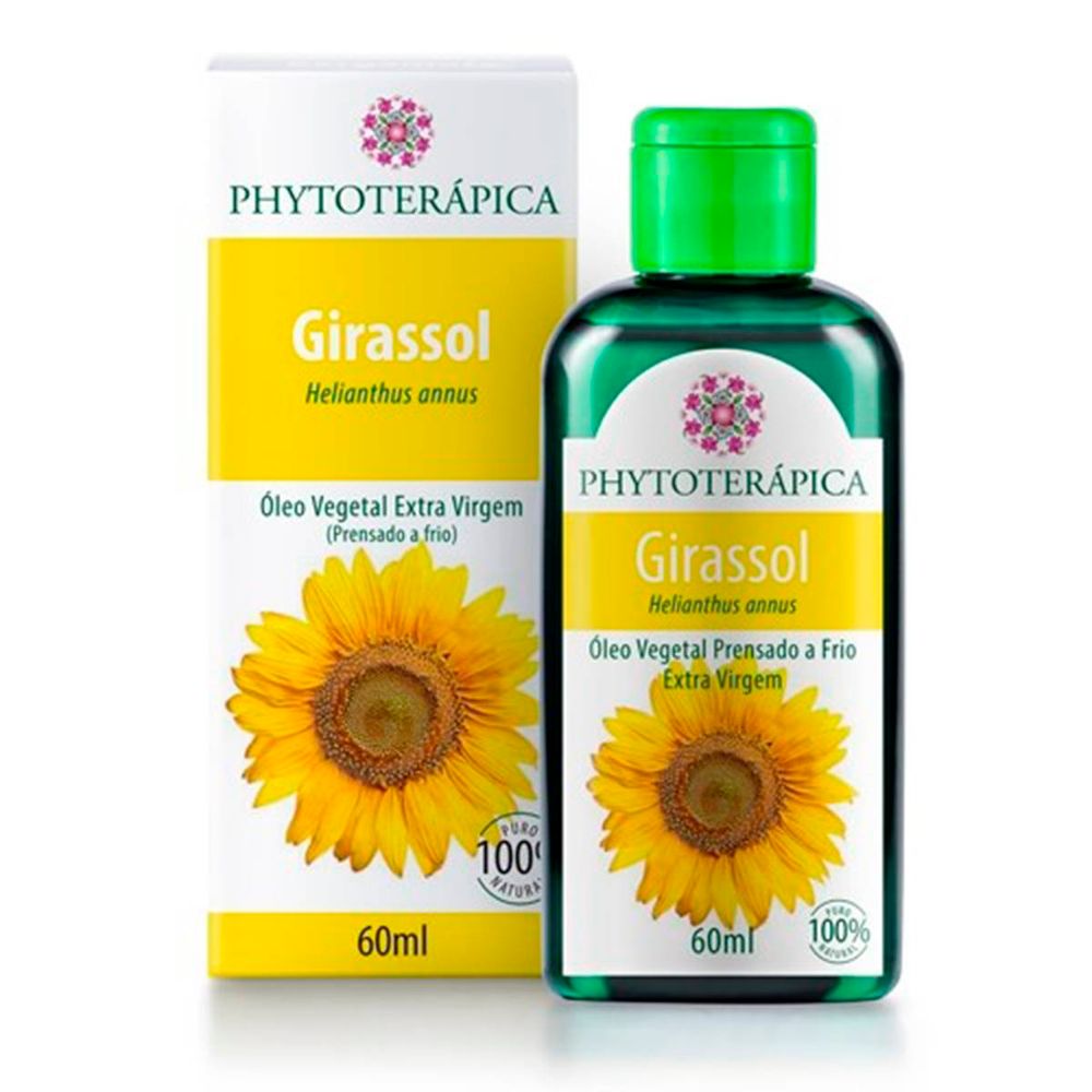 Óleo Vegetal de Girassol 60ml Phytoterápica - aromahelp